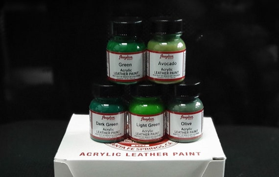 dark green leather paint