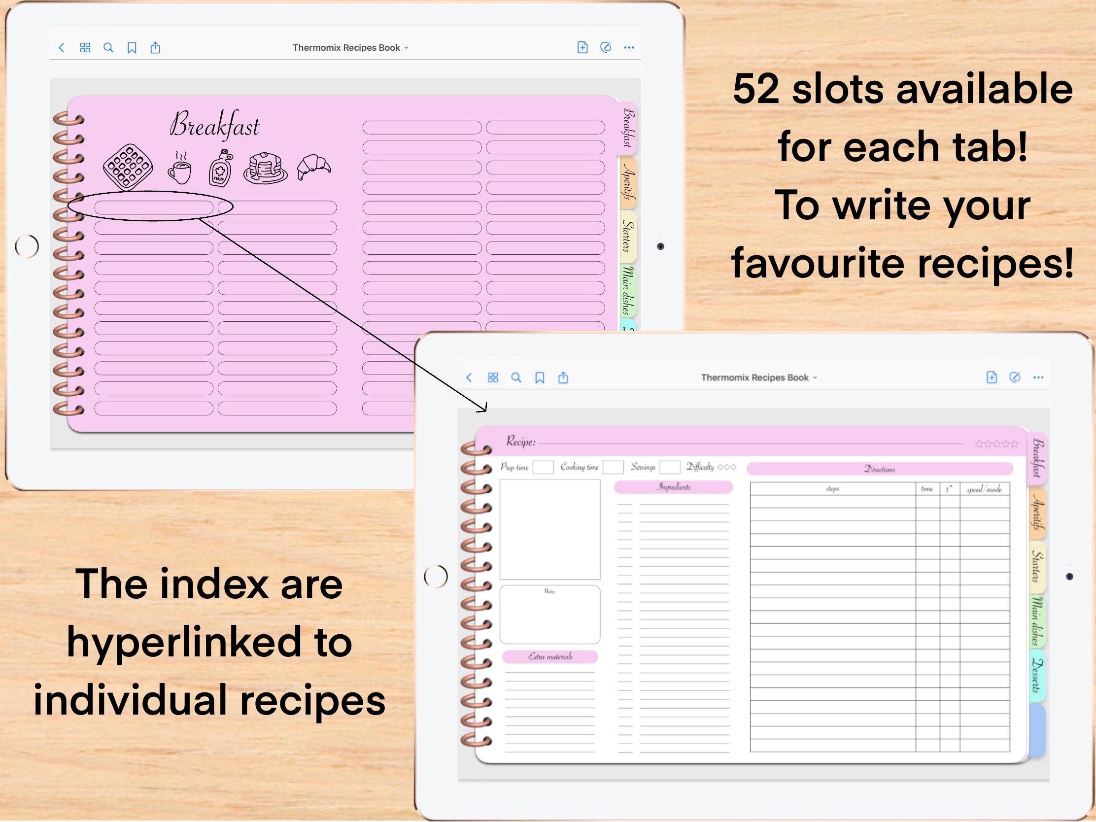 Digital Thermomix Recipes Book Kitchen Cooking GoodNotes iPad Etsy