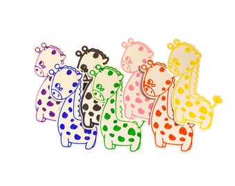 Giraffe Paper Sticker (Notebooks, Crafts, Scrapbooking, and More)