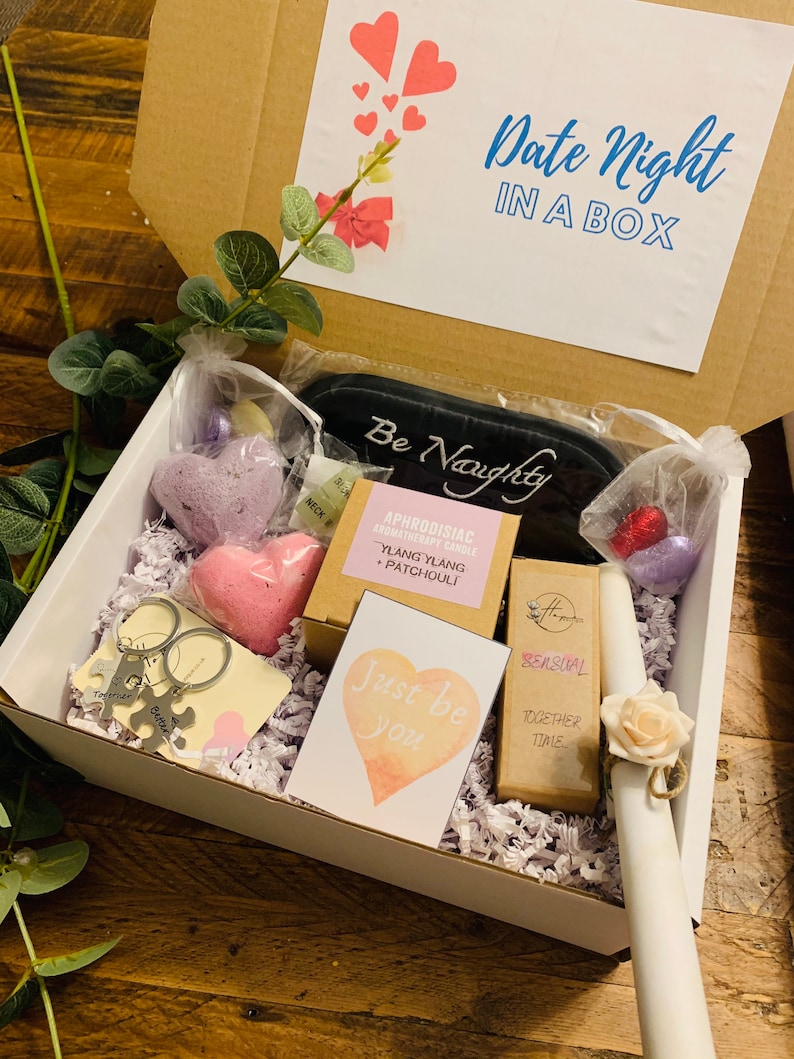 Valentine's Day Gift Ideas - Date night in a box gift idea