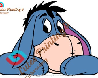 Eeyore Head Embroidery File