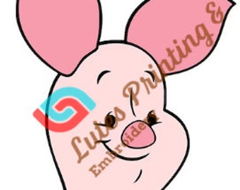 Piglet Head Embroidery File