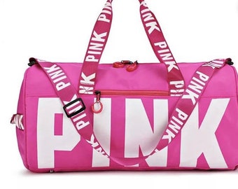 pink brand gym bag
