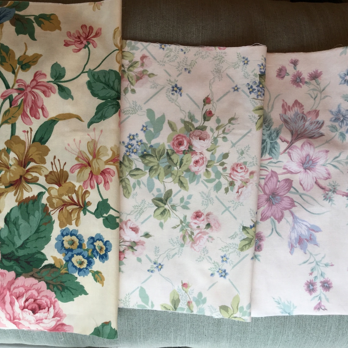 Vintage Sanderson Fabric Bundle Etsy