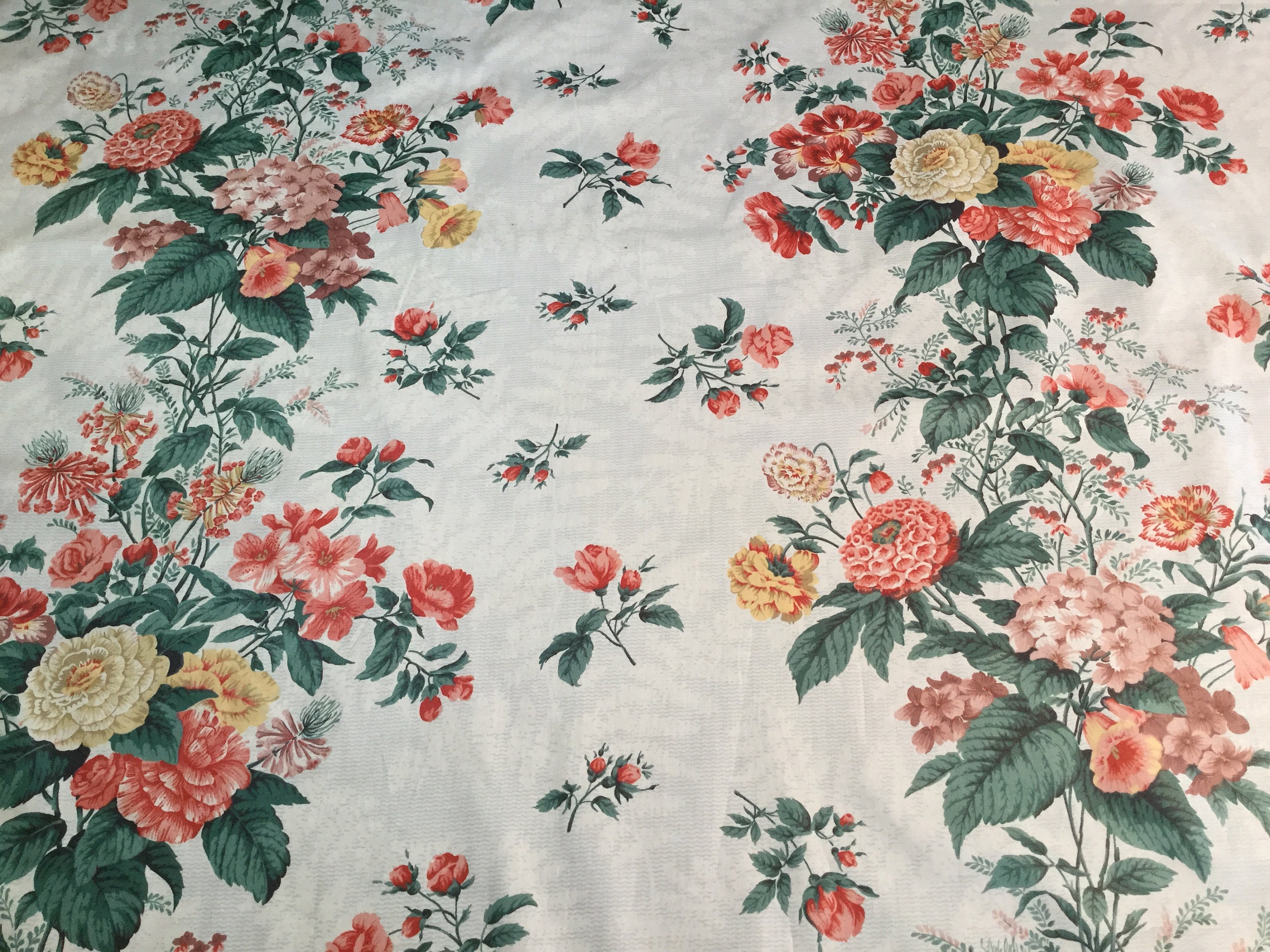 Pretty Floral Chintz Fabric Half Metre - Etsy UK