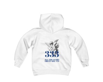 Youth Angel number 333  Hooded Sweatshirt