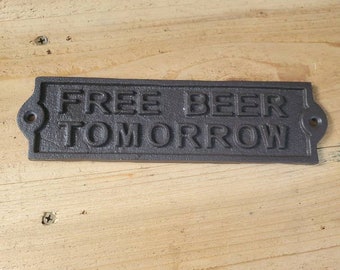 Free Beer Tomorrow Etsy