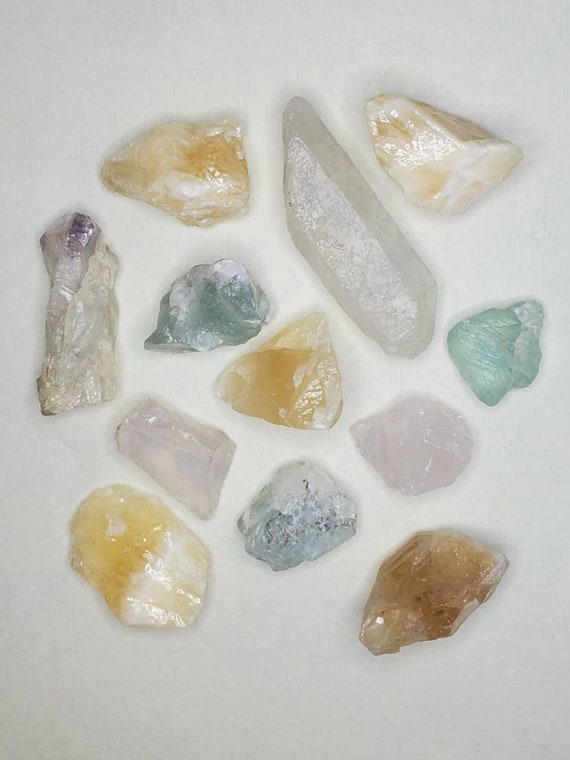 3 Handmade Rock Mineral Crystal Gem Magets
