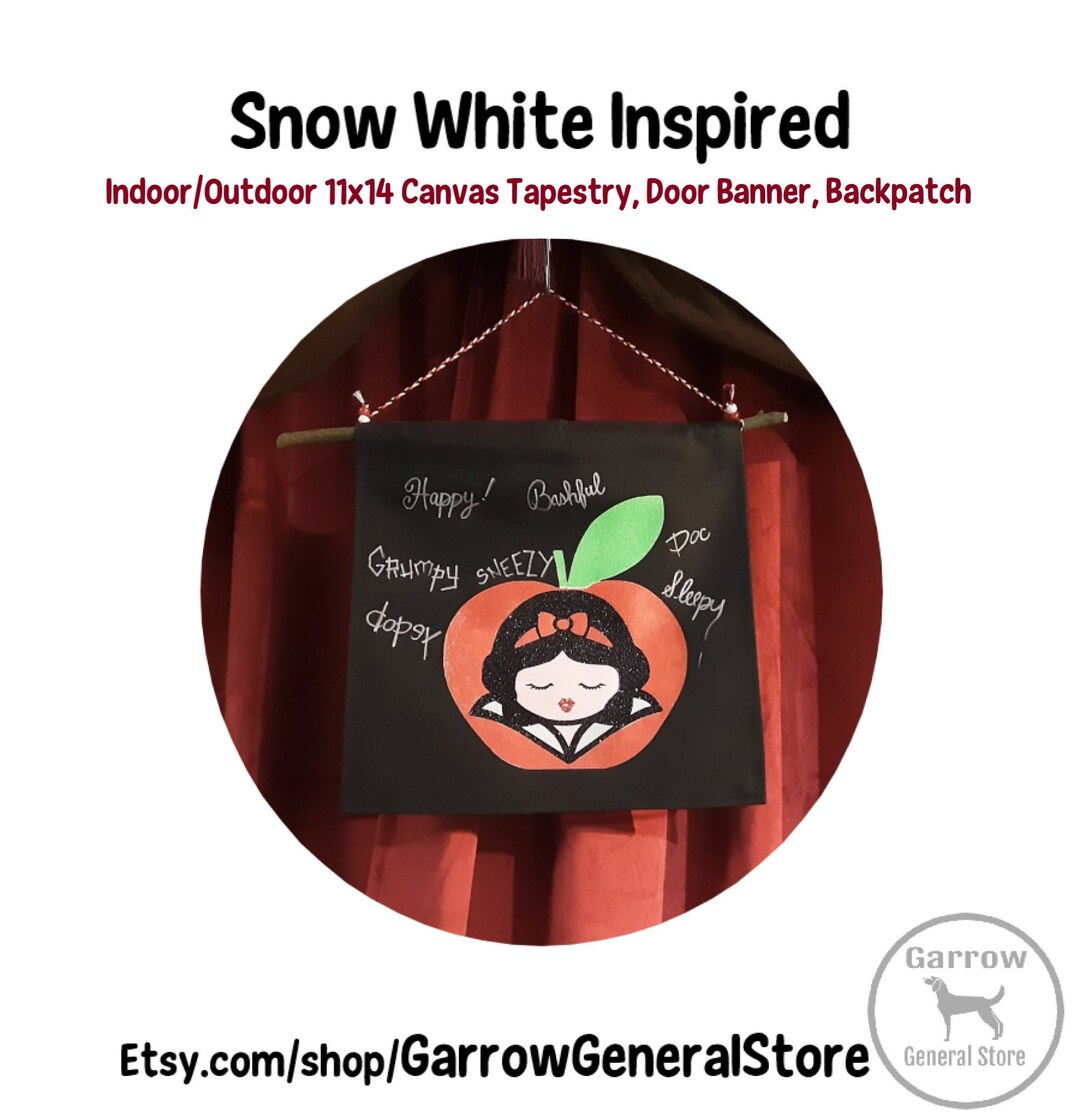 Enchanted Forest Wall Art Snow White and the 7 Dwarfs Etsy