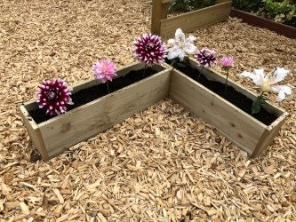 Corner Garden Planter small, Herb Planter, Flower Planters, Patio Planters, Decking Planters, Garden Edge Planters