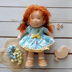 Waldorf doll 10 inches.Waldorf doll set of clothes.Waldorf puppe.