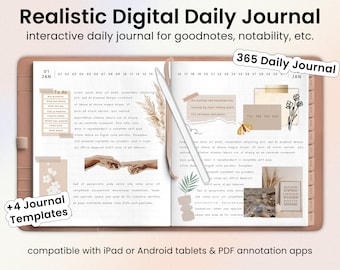 Boho Digital Daily Journal for Goodnotes & Notability (Digital Download)
