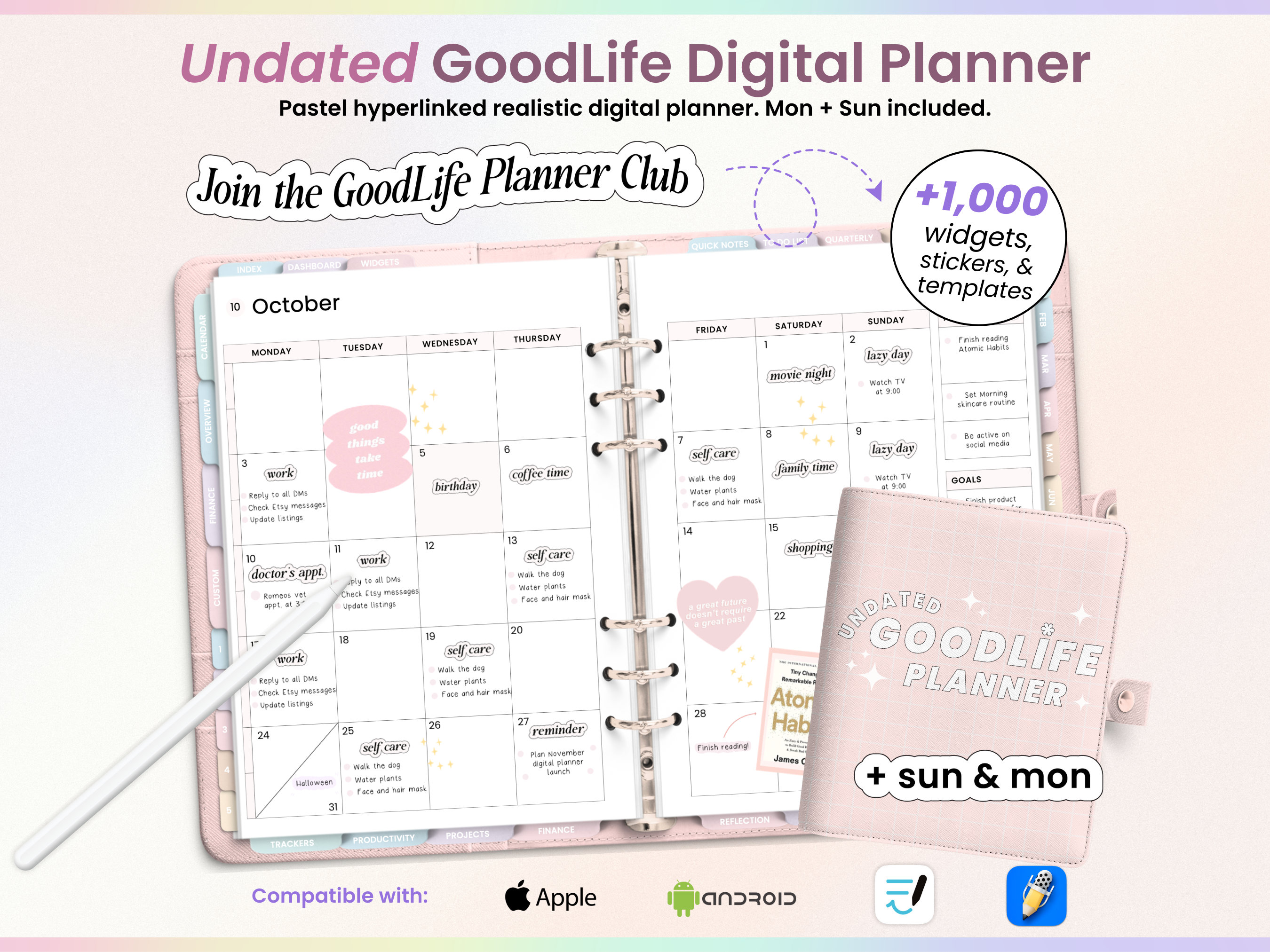 A Good Life Planner - 3 Months Undated Life Planner - Harlow & Grey