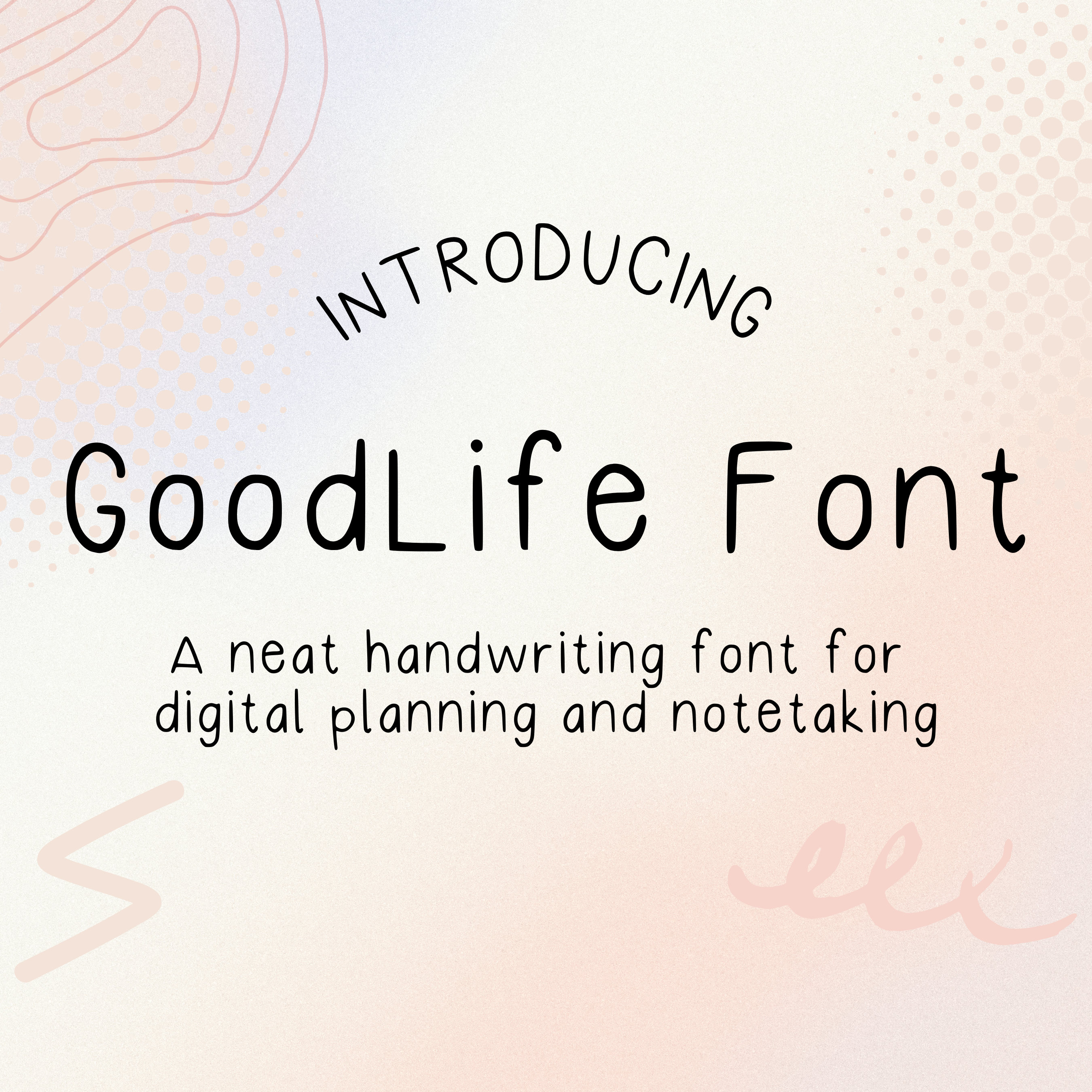 Goodlife Font: Handwriting Font for Digital Planning (OTF, TTF) - Etsy