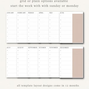 Undated Digital Weekly Planner Weekly Planner Template Digital Daily Planner GoodNotes Planner Template Weekly Planner Spread image 3