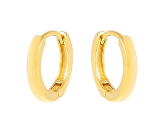 Gents Single 18K Yellow Gold Diamond Hoop Earring 229A Gents Single 18K Yellow Gold Diamond Hoop Earring 229A