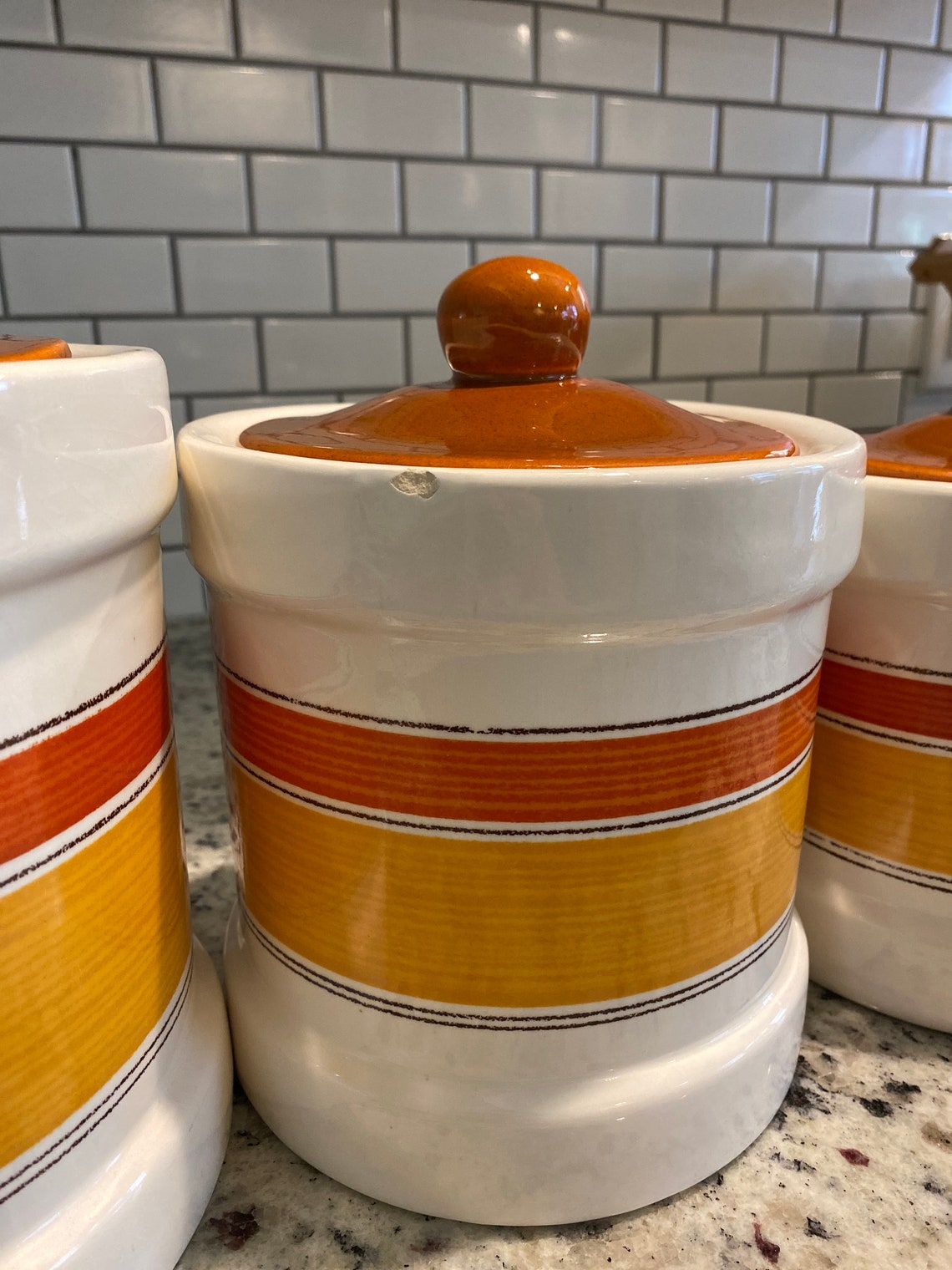 I Love Old Ransburg Canisters This Is An Especially Cute Set Vintage