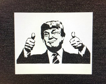 Trump stencil - 11x8.5 - 11x13.9