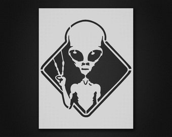 Alien Stencil - Reusable&Durable