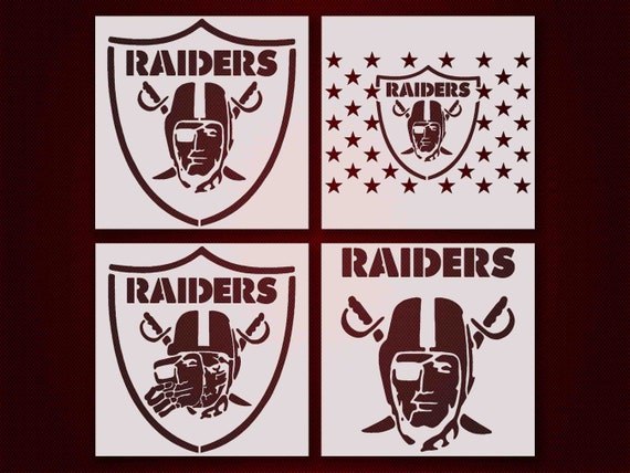 Raiders stencil Reusable&amp;Durable Mylar 10 mil | Etsy