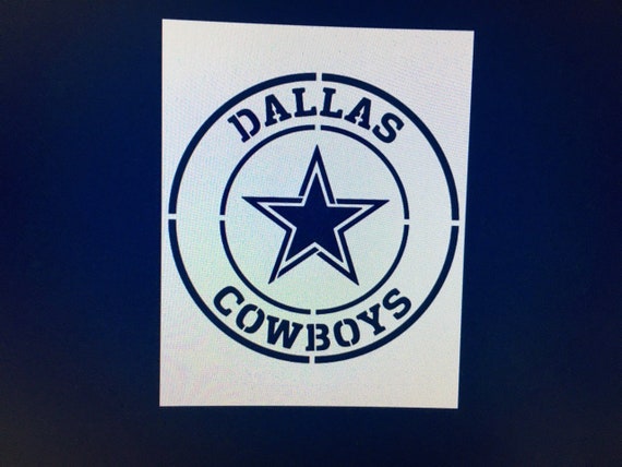 Dallas Cowboys stencil 11x8.5 11x13.9 | Etsy