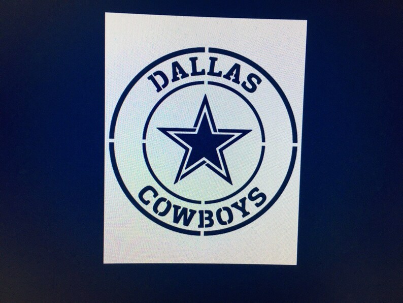 Dallas Cowboys stencil 11x8.5 11x13.9 Etsy