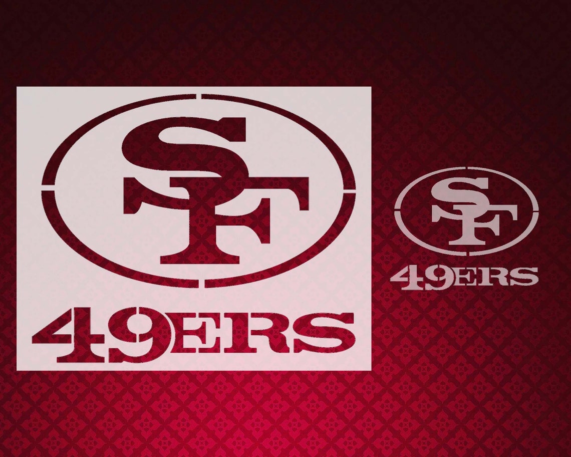 49ers stencil Reusable&amp;Durable Mylar 10 mil 254 micron | Etsy