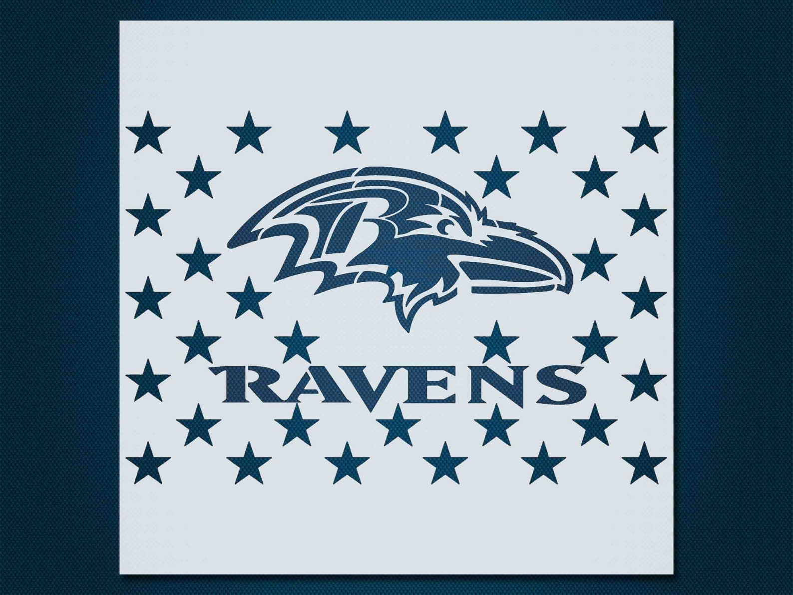 Ravens stencil Reusable&amp;Durable Mylar 10 mil 254 micron | Etsy