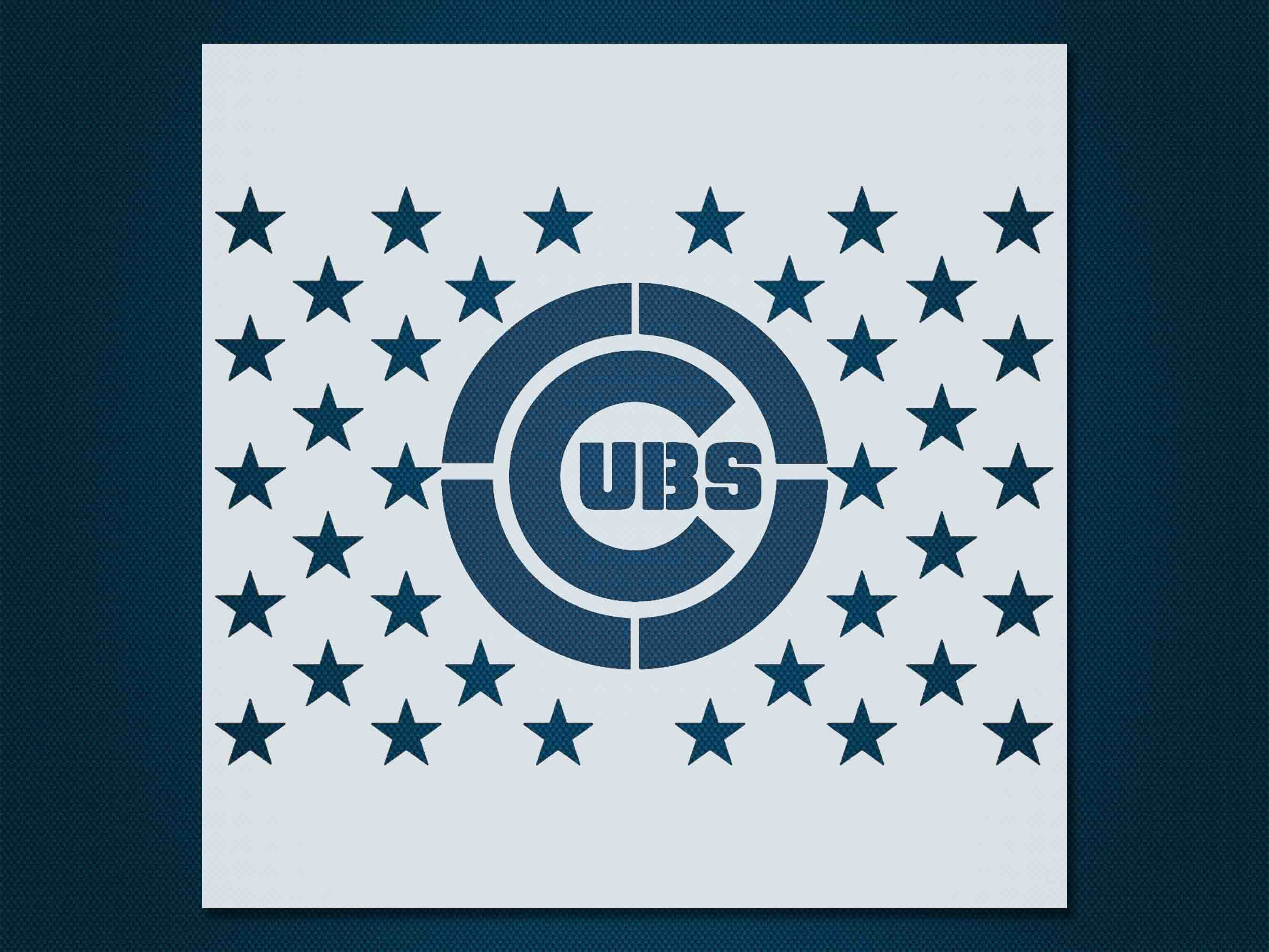 Cubs stencil Reusable&amp;Durable Mylar 10 mil 254 micron | Etsy