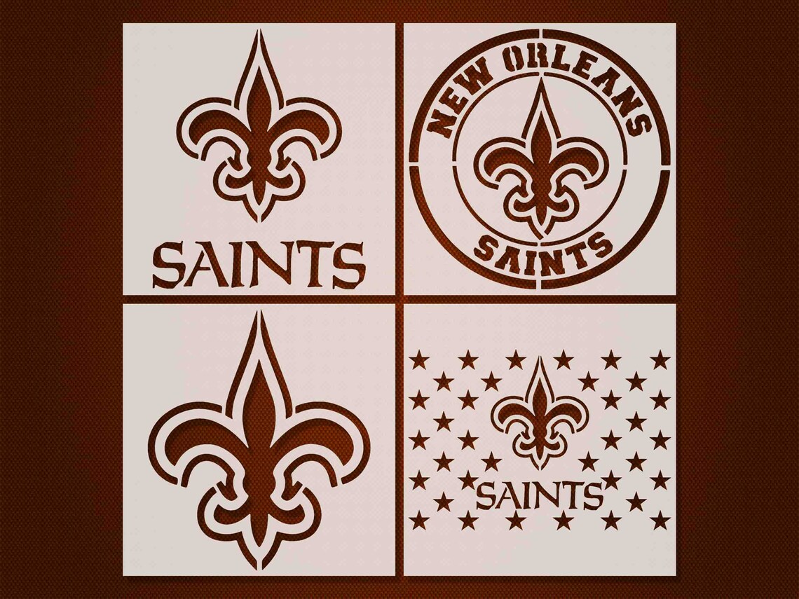 Saints stencil 11x8.5 11x13.9 | Etsy