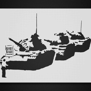 Banksy-stencil - Återanvändbar och hållbar Mylar - 10 mil (254 mikron) tjock