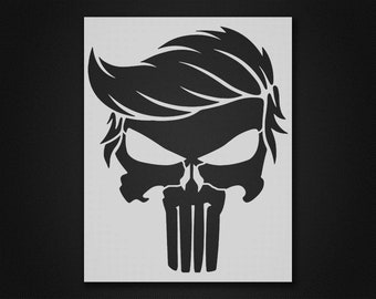 Stencil Trump - Mylar riutilizzabile e resistente - 10 mil