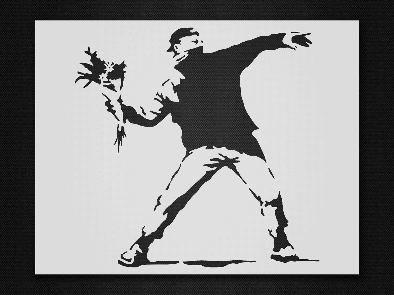 Banksy Stencil Reusable&durable Mylar 10 Mil 254 Micron Etsy