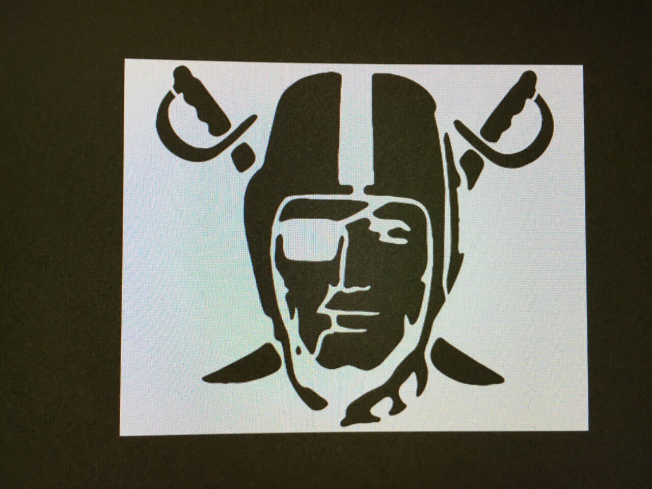Raiders stencil 11x8.5 11x13.9 | Etsy
