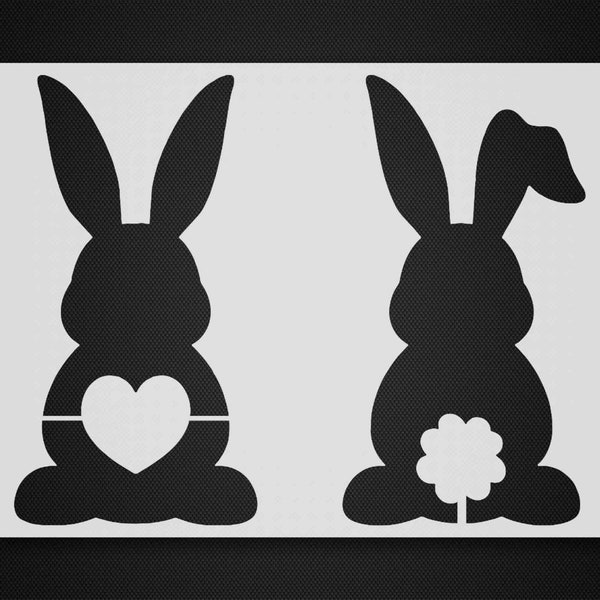 Rabbit Stencil - Etsy
