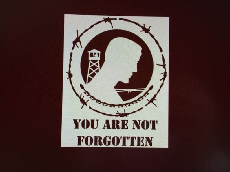 POW MIA Stencil 11x8 5 11x13 9 Etsy POW MIA Stencil 11x8 5 11x13 9 Etsy