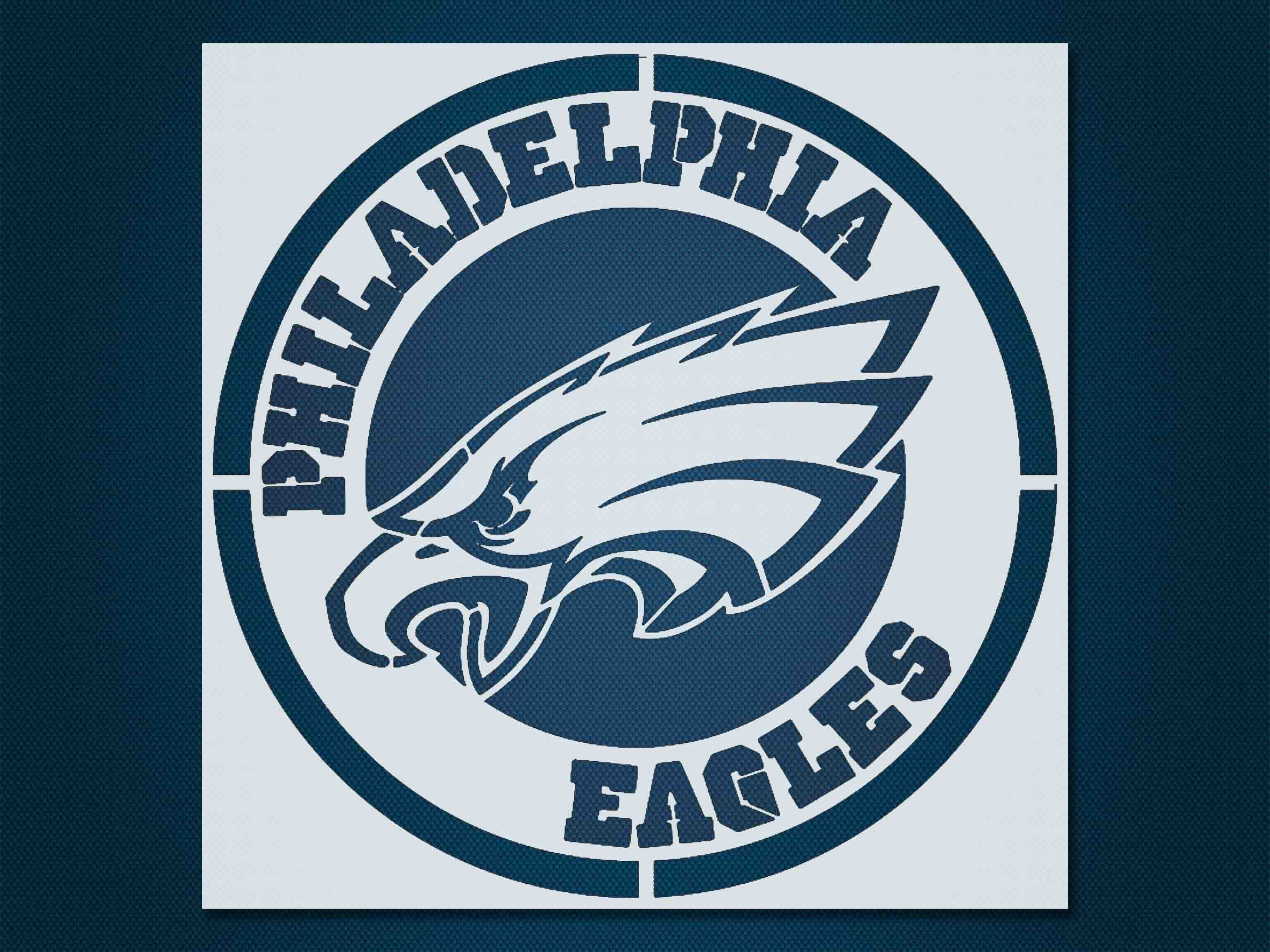 Eagles Stencil Reusable Durable Mylar 10 Mil 254 Micron Etsy high-quality-philadelphia-eagles-stencil-etsy