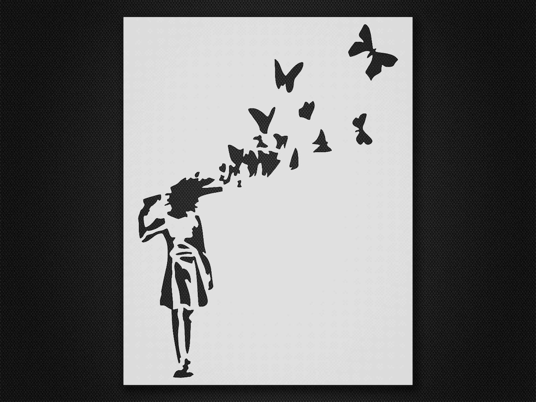 Banksy Stencil - Reusable&durable Mylar - 10 Mil (254 Micron) Thick - Etsy