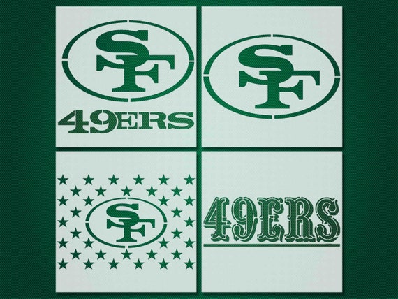49ers stencil Reusable&amp;Durable Mylar 10 mil 254 micron | Etsy