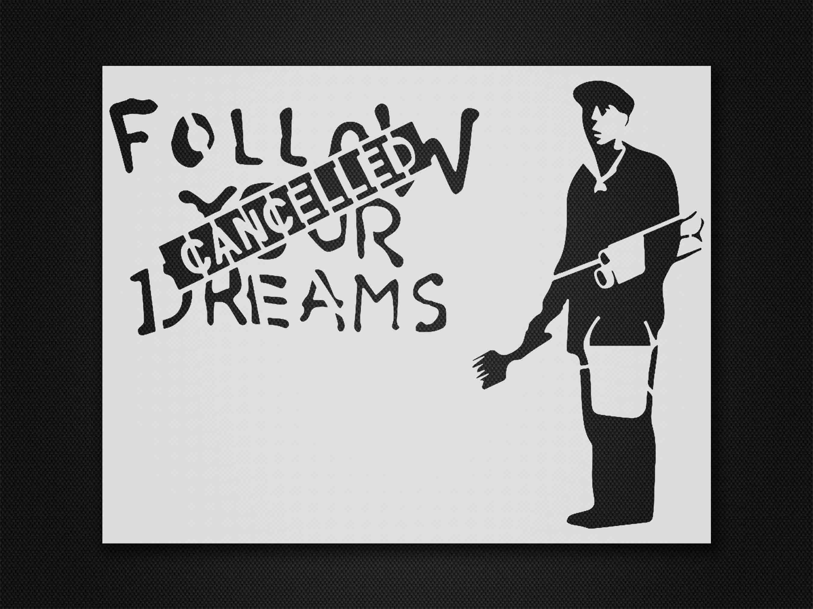 Banksy stencil Reusable&Durable Mylar 10 mil 254 micron Etsy