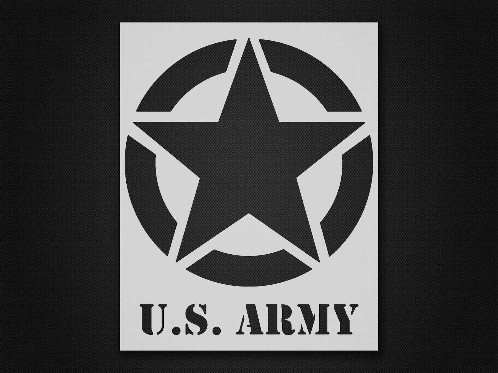 Army stencil Reusable&Durable Mylar 10 mil Etsy
