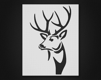 Deer stencil - Reusable&Durable Mylar - 10 mil