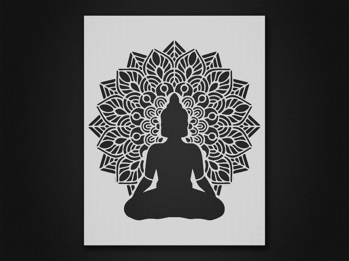 Buddha Stencil Reusable&durable Mylar 10 Mil - Etsy