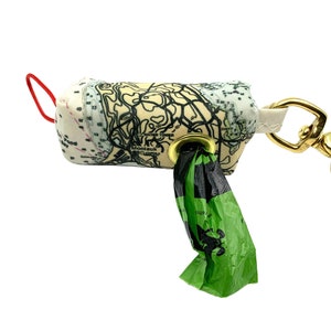 Dispensador de bolsa para excrementos de perro, carta náutica personalizada, soporte para bolsa de residuos de perro de vela reciclado