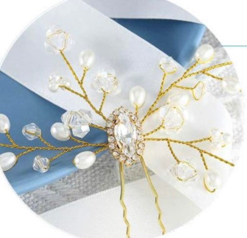 Wedding Hair Pin Bridal Hair Pins Bride Wedding Crystal Etsy UK