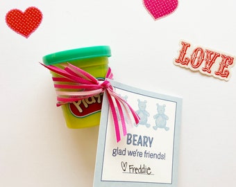 Bear Valentine's Day Tag