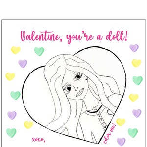 Boneca Rosa Valentine