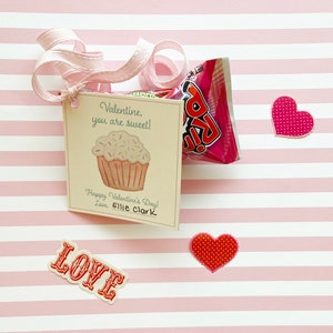 Etichetta Cupcake per San Valentino