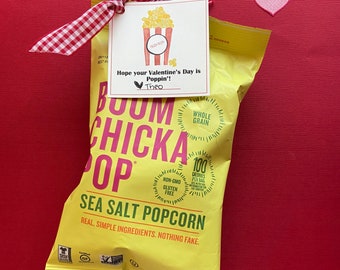 Popcorn Valentine's Day Tag