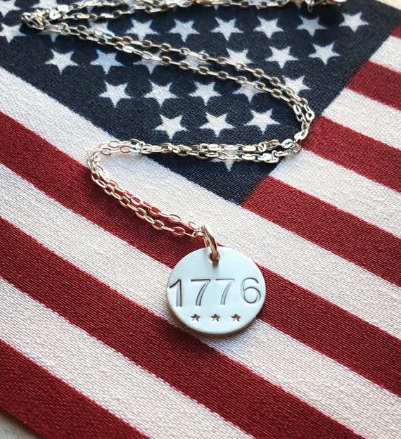1776 Necklace for Women Patriotic Necklace Conservative Gifts - Etsy